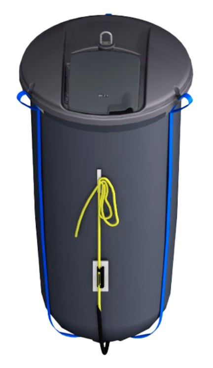 Molok Classic rinkinys: dangtis + pakėlimo systema „QS“ + maišas 5m3